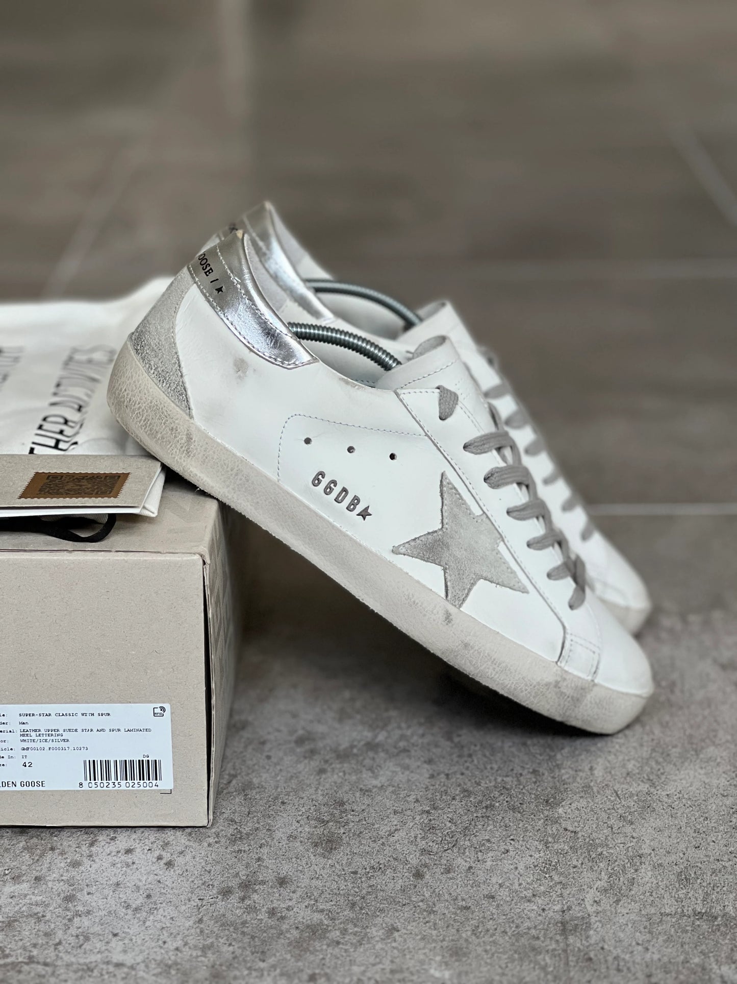 Superstar Classic Blanco & Plateado - Talla 42